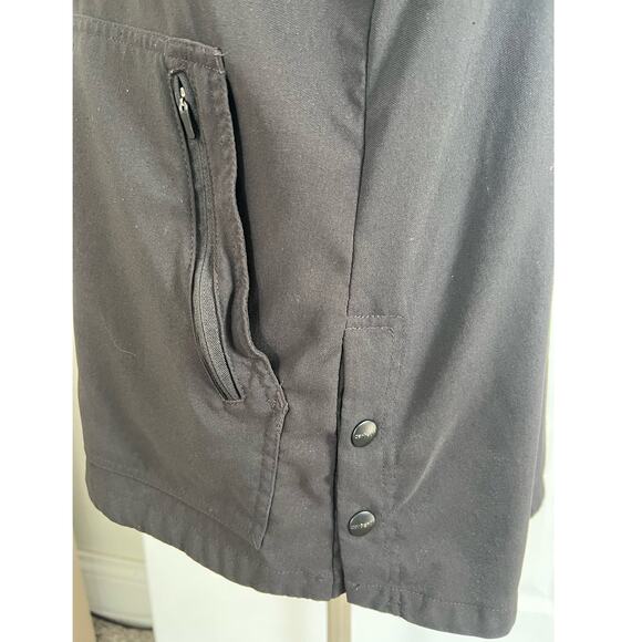 carhartt Scrub Top Modern Fit BLACK Side Snaps Vented Shoulder on Back LARGE - Picture 8 of 10